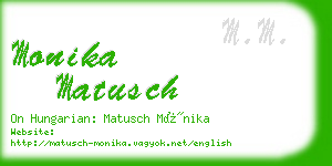 monika matusch business card